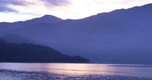 Mountains and a lake